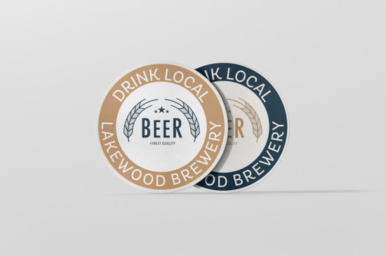 Drink Coasters round, square or custom, printed one or both sides, 1, 2 or full colour
