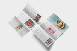 DL brochure 6 printed pages, full colour, range of premium paper stocks