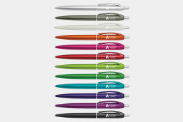 Gem Pen, print one, two or full colour, metallic barrel, chrome accents