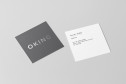 square business cards, printed one or two sides, gloss, matt or velvet laminated